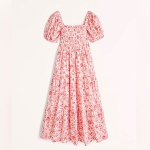Abercrombie & Fitch Smocked Peplum Dress